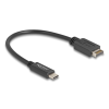 DELOCK Delock USB 10 Gbps kábel E-típusú A kulcsos USB 20 tűs apa USB Type-C apa 25 cm