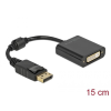 DELOCK DisplayPort 1.1 male to DVI female Passive Adapter 0,15m Black