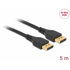 DELOCK DisplayPort 1.2/1.2a Összekötő Fekete 5m 85912 kábel és adapter
