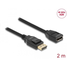 DELOCK DisplayPort 1.2 bővítőkábel 4K 60 Hz 2 m kábel és adapter