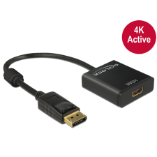 DELOCK - Displayport 1.2> HDMI M/F 4K aktív adapter - 62607 kábel és adapter