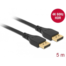 DELOCK DisplayPort 1.2 kábel 4K 60 Hz 5 m retesz nélküli kábel és adapter