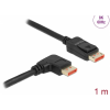 DELOCK DisplayPort 1.4 Összekötő Fekete 1m 87060