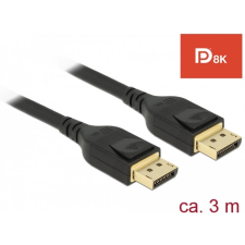 DELOCK DisplayPort 1.4 Összekötő Fekete 3m 85661 kábel és adapter