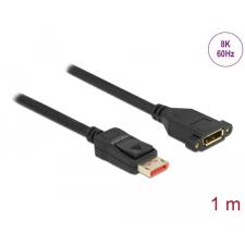 DELOCK DisplayPort bővítőkábel panelrögzítés 8K 60 Hz 1 m kábel és adapter