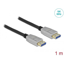DELOCK DisplayPort cable 10K 60 Hz 54 Gbps metal housing 1m Black kábel és adapter