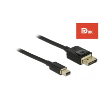 DELOCK Displayport Kab. miniDP St > DP St 8K 60Hz 2.00m schw (84928) kábel és adapter