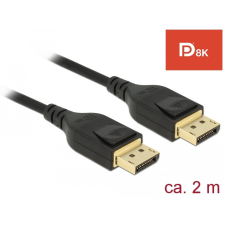  Delock DisplayPort kábel 8K 60 Hz 2 m DP 8K tanúsítvánnyal kábel és adapter