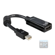 DELOCK Displayport mini -> HDMI M/F adapter fekete audió/videó kellék, kábel és adapter