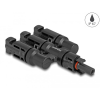 Delock DL4 napkonnektorok 1 x anya - 3 x apa