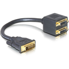 DELOCK DL65051 DVI25 male -> 2x DVI25 female adapter (DL65051) kábel és adapter