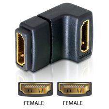 DELOCK DL65075 HDMI female -> HDMI female 90° elforgatott adapter (DL65075) kábel és adapter