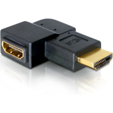 DELOCK DL65076 HDMI male -> HDMI male 90° jobbra elforgatott adapter (DL65076) kábel és adapter