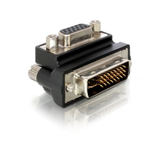 DELOCK DL65172 VGA female -> DVI 29 pin male 90°-ban elforgatott adapter (DL65172) kábel és adapter