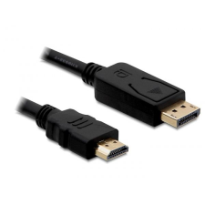 DELOCK DL82586 Displayport - HDMI kábel apa - apa 1m (DL82586) kábel és adapter