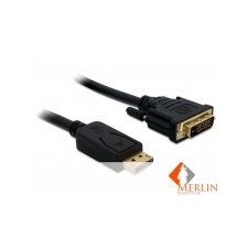 DELOCK DL82591 Displayport - DVI 24+1 kábel apa - apa 2.0m kábel és adapter
