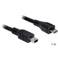 DELOCK DL83177 USB 2.0 micro-B -&gt; USB mini 1 m apa / apa kábel kábel és adapter