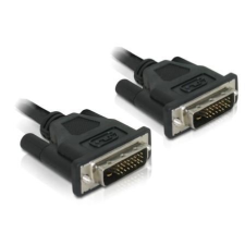 DELOCK DL84369 DVI 24+1 kábel 0.5m apa - apa (DL84369) kábel és adapter