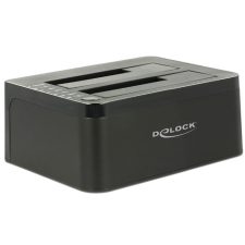 Delock Duál dokkoló állomás SATA HDD > USB 3.0 klónozási funkcióval asztali számítógép kellék
