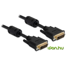 DELOCK DVI-I Összekötő Fekete 5m 83113 kábel és adapter
