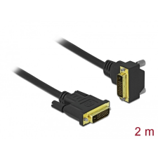 Delock DVI kábel 24+1 apa - 24+1 apa hajlított 2 m kábel és adapter