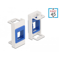 DELOCK Easy 45 Modul Keystone tartó 22,5 x 45 mm, fehér / kék egyéb hálózati eszköz
