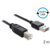DELOCK - Easy-USB A/B M/M adatkábel 2m - 83359