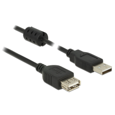  DeLock Extension cable USB 2.0 Type-A male &gt; USB 2.0 Type-A female 0,5m Black kábel és adapter