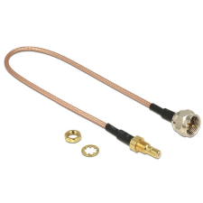 DELOCK F dugó > SMB jack Bulkhead RG-316 antenna kábel 25cm (13025) (DE13025) kábel és adapter