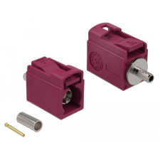 DELOCK FAKRA L 21 mm (rövid) anya a krimpeléshez kábel és adapter