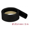 DELOCK Fekete, hőre szűkülő tubus 2 m x 25,4 mm méretű szűkülési aránya 4:1