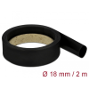 DELOCK Fekete zsugorcső 2 m x 18 mm