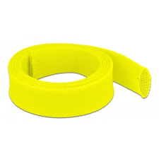 DELOCK Fonott kábelharisnya nyújtható 2 m x 38 mm sárga (20755) asztali számítógép kellék