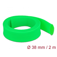 DELOCK Fonott kábelharisnya nyújtható 2 m x 38 mm zöld (20754) asztali számítógép kellék