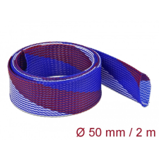 DELOCK Fonott kábelharisnya nyújtható 2 m x 50 mm kék-piros-fehér egyéb hálózati eszköz