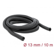 DELOCK Fonott kábelharisnya önzáródó 10 m x 13 mm fekete egyéb hálózati eszköz