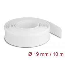 DELOCK Fonott kábelharisnya tépőzárral 10 m x 19 mm fehér egyéb hálózati eszköz