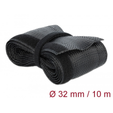 DELOCK Fonott kábelharisnya tépőzárral 10 m x 32 mm fekete egyéb hálózati eszköz