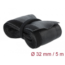 DELOCK Fonott kábelharisnya tépőzárral 5 m x 32 mm fekete egyéb hálózati eszköz