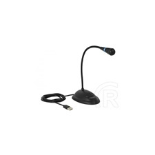 DELOCK gégecsöves asztali mikrofon 1,7m (USB) kábel és adapter