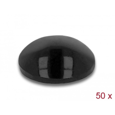 DELOCK Gumi alátét öntapadós 10 x 3 mm 50 db. fekete kábel és adapter