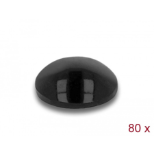 DELOCK Gumi alátét öntapadós 6 x 2 mm 80 db. fekete kábel és adapter