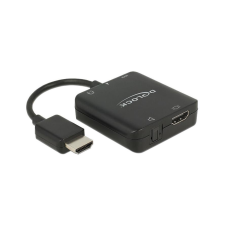 DELOCK HDMI Adapter A -> A St/Bu +3,5mm Klinke 4K (62784) kábel és adapter