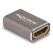 DELOCK HDMI adapter anya - anya 8K 60 Hz szürke fém (60078) (DE60078) kábel és adapter