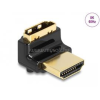 DELOCK HDMI adapter apa - anya 90 fok felfelé néző csatlakozódugóval 8K 60 Hz fém (DL60017)