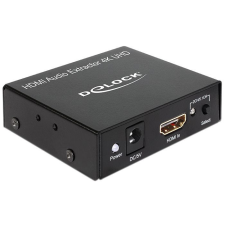 DELOCK HDMI Audio Extractor 4K 30Hz Black kábel és adapter