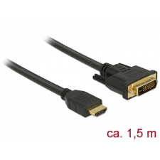 DELOCK HDMI - DVI 24+1 kétirányú kábel 1,5 m kábel és adapter