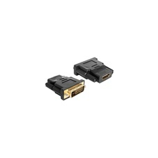 DELOCK HDMI (F) &gt; DVI 24+1 pin (M) adapter audió/videó kellék, kábel és adapter