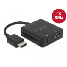 DELOCK HDMI-hangkivonatoló, 4K 60 Hz, kompakt kábel és adapter