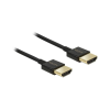 DELOCK HDMI Kabel Ethernet A -> A St/St 1.00m 3D 4K slim (84771)